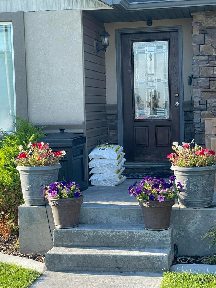 Front Door with Salt Bags